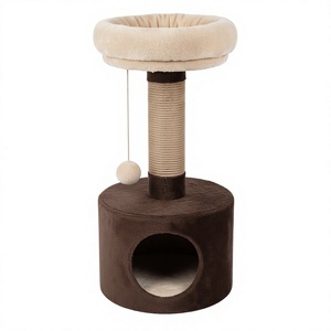 Maison pour chat Fiona Chocolate Dream avec espace de fuite confortable - Product Image 1