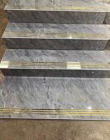 Carreaux de sol en porcelaine polie effet marbre, design moderne, pour escaliers, vente en gros en Chine