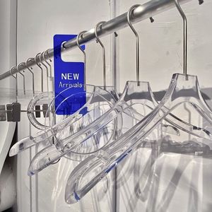 Wholesale imitation acrylic <b>hangers</b> for clothing stores, non-slip, non-marking, anti-shoulder corner wardrobe clothes and - Product Image 1