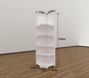 Rayonnage de supermarché personnalisé Étagère d'angle de supermarché pour un affichage efficace pour les épiceries Affichage des étagères de supermarché - Product Image 3