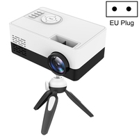 Ventes en gros de projecteurs mini LED domestiques J15 1920 x 1080P HD avec support trépied, type de prise : prise UK (noir et blanc)