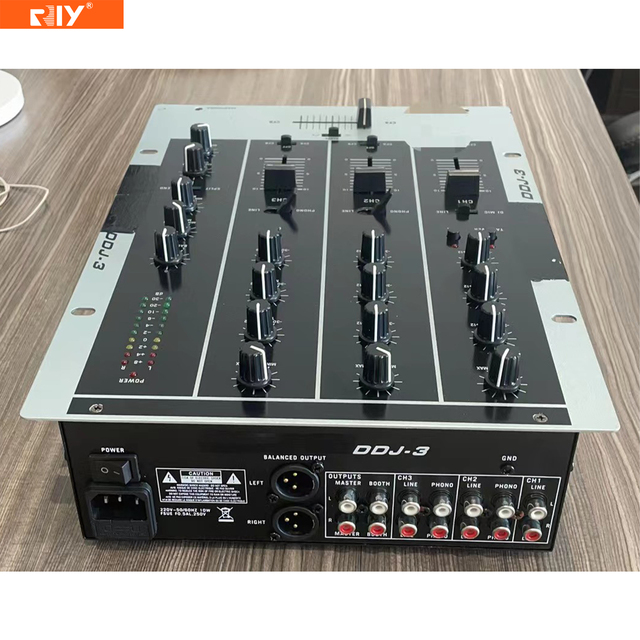 DDJ-3 USB 3 Ch Wired Dj Mixer Audio with Multiple Inputs,2 Additional USB Pen Drive Readers,24 Bit Soundcard Capacity for Any DJ