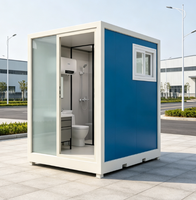 Unité de salle de bain modulaire intégrée préfabriquée en panneaux sandwich en acier pour dortoir, chantier de construction, salle de bain modulaire intégrée préfabriquée