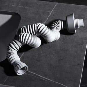 البلاستيك المنبثقة المضادة للرائحة استنزاف الأنابيب نظام مع السيراميك مرنة البلاستيك النفايات مرنة ماسورة صرف ل حوض غسيل - Product Image 5