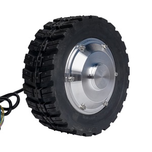 Moteur de moyeu de brouette de roue de moteur de moyeu à arbre unique de 8 pouces Moteur de moyeu électrique avec roue de pneu - Product Image 4