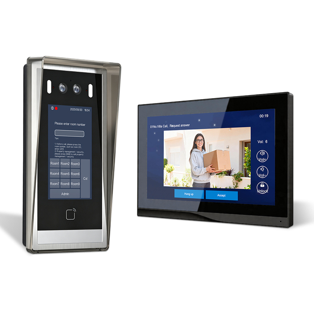 Hardwired Security Intercom System for Apartment Weatherproof Video Doorbell Tuya App No Subscription Local Storage Two Way