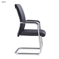 Chaise de bureau de direction en cuir PU, chaise de salle d'attente, chaise pivotante pour manager, chaise d'invité