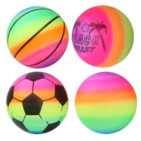 Ballon de plage gonflable en plastique de 9 pouces pour enfants, jouet sportif pour piscine