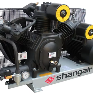 ปั๊มลมแบบพกพา Shang Air ระบบหล่อลื่นแบบไร้น้ำมัน พร้อมมอเตอร์ไฟฟ้ากระแสสลับ 11-22 กิโลวัตต์ 110/220 โวลต์ ระบายความร้อนด้วยอากาศ รุ่น 09WM พร้อมอุปกรณ์ครบชุด - Product Image 1