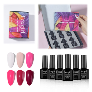 RS Nail Polish <span class=keywords><strong>Foxgirl</strong></span> Series 6 couleurs UV Gel Kit emballage avancé de haute qualité <span class=keywords><strong>Foxgirl</strong></span> Gel Polish Kit - A - Product Image 1