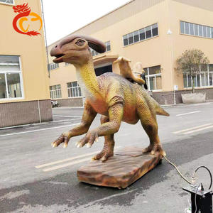 Dinosaure Parasaurus animatronique réaliste à monter - Électrique, intérieur/extérieur, thème jurassique, étanche - Product Image 1