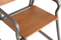 Ensemble de mobilier d'extérieur pour salle à manger, jardin, cour, fête, hôtel, café, tables longues de patio, ensemble table et chaises en aluminium pour restaurant
