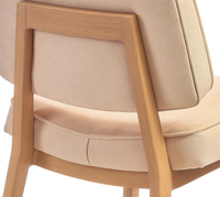Chaise de banquet empilable moderne en aluminium imitation bois pour restaurant, chaise de salle à manger, chaise de luxe italienne