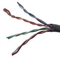Cable de Red LAN Cat6A Cat6 SFTP UTP 23AWG de Cobre Sólido, 10G Gigabit Ethernet, Pasa la Prueba Fluke, Cable de Conexión de 305M HDPE