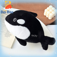 Plushie Factory Peluche Orca Porte-Bonheur Kawaii de 27 cm (8 pouces), Animal Marin en Peluche pour le Soutien Émotionnel, Boutique de Cadeaux
