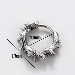 Boucles d'Oreilles Punk en Acier Inoxydable <span class=keywords><strong>pour</strong></span> Femme et Homme, 1 Pièce, Cartilage, <span class=keywords><strong>Tragus</strong></span>, Simple, Cercle Mince, Anti-allergique - Product Image 4