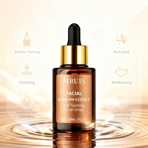 Sunless <strong>Tanning</strong> <strong>Face</strong> Serum Self Tanner Essence Natural Glow Smooth Application High-end Formula Quick Drying Professional MRUIS - Product Image 5