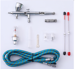 Kit aérographe T180K double action en gros pour la peinture de modèles, le nail art, l'artisanat, le tatouage, compresseur d'air - Product Image 1