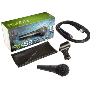 Micrófono Dinámico Cardioide con Cable PGA58 de Alta Calidad, con Cancelación de Ruido, para Espectáculos en Vivo, Karaoke y Uso Vocal - Product Image 1