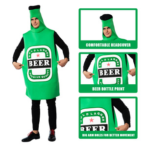 Beer <b>Costume</b> Adult Unisex Polyester Party Stage Outfit Summer 2022 - Product Image 5