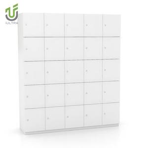 IULTRA Casier en bois à profil bas, <span class=keywords><strong>armoire</strong></span> de rangement de bureau courte avec portes verrouillables sous les fenêtres ou les bureaux - Product Image 4