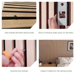 KASARO Usine standard de Chine Panneau acoustique en bois Akupanel acoustique étanche à l'humidité Panneaux muraux insonorisants d'<span class=keywords><strong>art</strong></span> en bois - Product Image 5