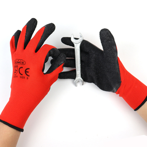 Gants de travail antistatiques et antidérapants SONICE, nouvelle sortie, 13g, revêtement en <span class=keywords><strong>latex</strong></span> rouge gaufré pour une meilleure adhérence, pour la sécurité des travaux mécaniques - Product Image 2