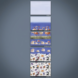 Pebble and Sand Stone Design Carreaux muraux en céramique glaçure numérique 300x450mm 30x45cm 12x18 pour salle de bain et intérieur de toilette - Product Image 6