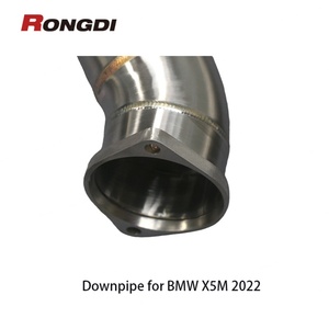 Tuyau de descente en acier inoxydable 304 de 1,5 mm d'épaisseur avec bouclier thermique pour X5M F95/X6M F96 4.4T - Product Image 5