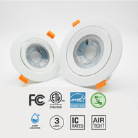 Woojong Projecteur LED Encastré de Haute Qualité 5W en Plastique, Style Design Moderne pour Maison, Bureau et Intérieur PC