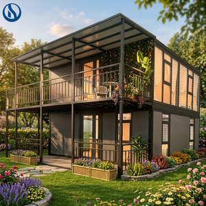 Maison conteneur Honlu 2026 personnalisable en couleur et en aménagement, 20 pieds 40 pieds, Villa préfabriquée, Maison mobile pour projets personnels et professionnels - Product Image 1