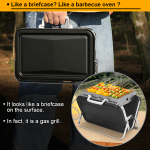 Mini <span class=keywords><strong>valise</strong></span> commerciale <span class=keywords><strong>barbecue</strong></span> commercial Camping extérieur pliant <span class=keywords><strong>Barbecue</strong></span> en acier inoxydable grils de <span class=keywords><strong>barbecue</strong></span> à <span class=keywords><strong>gaz</strong></span> portables - Product Image 4