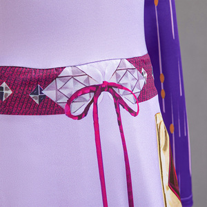 Ragazze principessa Asha Cosplay Costume augura Asha ragazze festa viola abiti lunghi Asha abiti da principessa vestiti per bambini - Product Image 6