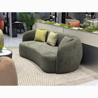 Ensemble de canapés modernes à bulles, sièges de bureau et de salon, canapé 3 places rembourré en velours, fauteuil d'appoint, fournisseur pour zones de réception commerciales