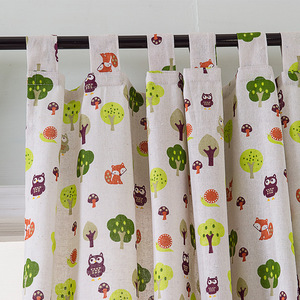 Stile nordico stampato <span class=keywords><strong>tenda</strong></span> di cotone e di lino per bambini soggiorno camera da letto <span class=keywords><strong>tenda</strong></span>