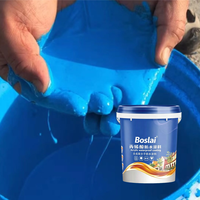 Pintura Impermeabilizante Acrílica a Base de Agua de Alta Gama al por Mayor, Revestimiento de Goma para Paredes Interiores y Exteriores, Balcón, Sótano, Techo