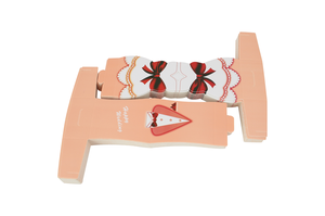 Màu hồng cô dâu và chú rể đặt hộp quà tặng giấy nhỏ cho tiệc cưới và trang trí phòng tắm cô dâu ăn mặc và TUXEDO ủng hộ hộp - Product Image 6