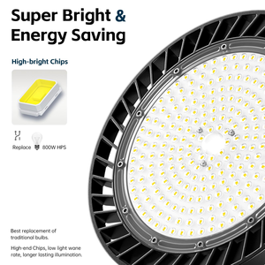 Éclairage Industriel Commercial en Gros 100W 150W 200W IP65 Lampe LED Ronde UFO Haute Luminosité pour Entrepôt et Atelier - Product Image 5