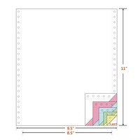 Papel de computadora sin carbón continuo Formulario NCR Papel de factura de Oficina de Impresión 9,5*11 "Hoja completa 241*280mm Papel de computadora NCR