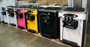 Ba Hương Vị Mềm Phục Vụ Máy Làm Kem Snack Cửa Hàng <span class=keywords><strong>Ice</strong></span> Cram Máy Làm - Product Image 6