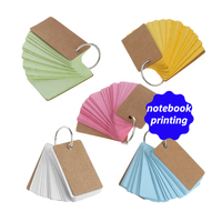 Carnet de notes de poche personnalisé écologique en papier offset/artistique avec anneaux métalliques – Vente en gros
