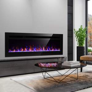 Chimenea Eléctrica de Pared de 72 Pulgadas, Calentador Interior Moderno de Calentamiento Rápido con Soporte para <span class=keywords><strong>TV</strong></span>, para Calefacción Invernal - Product Image 5