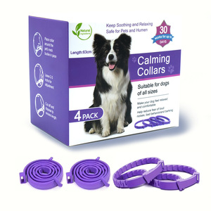 Calming Collar For Cats And Dogs Purple Adjustable Pheromone Essential Oil Blend Water Resistant Design <b>Small</b> Size - Product Image 4