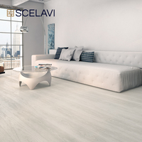 Revêtement de sol en vinyle PVC de luxe Carreaux de planche de vinyle 2mm SPC Érable gris chaud Auto-adhésif Intérieur Imperméable Style européen