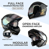 Casques de moto modulaires DOT intégraux, casques de motocross, casques rabattables pour homme et femme, casque pour moto