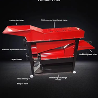 Décortiqueuse de maïs et égreneuse de soja, machine à décortiquer le blé avec moteur haute productivité