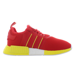 Chaussures Adidas NMD_R1 pour homme Rouge actif/Jaune vif/Blanc nuage Matériel supérieur en maille respirante Printemps Été |   100% authentique - Product Image 4