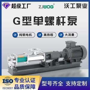 Screw Pump Stainless Steel Electric Rotary Pump 100 M3H 120 M Head Filter Press Feed Sewage Treatment Equipment Component - Product Image 4