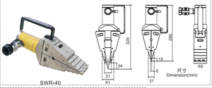 Separador de Bridas Hidráulico MOEDINGEN SWR-40, Expansor Integral/Herramienta Manual de Expansión y Separación, Fuerza de Estiramiento de 14t, Espacio Superior de 6mm - Product Image 3