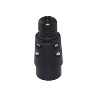 Autone TP02B pièces de remorque divisées verticalement 7Pin 12V prise de remorque en Nylon avec queue d'écrou conforme à la norme ISO 1724 ISO 3732